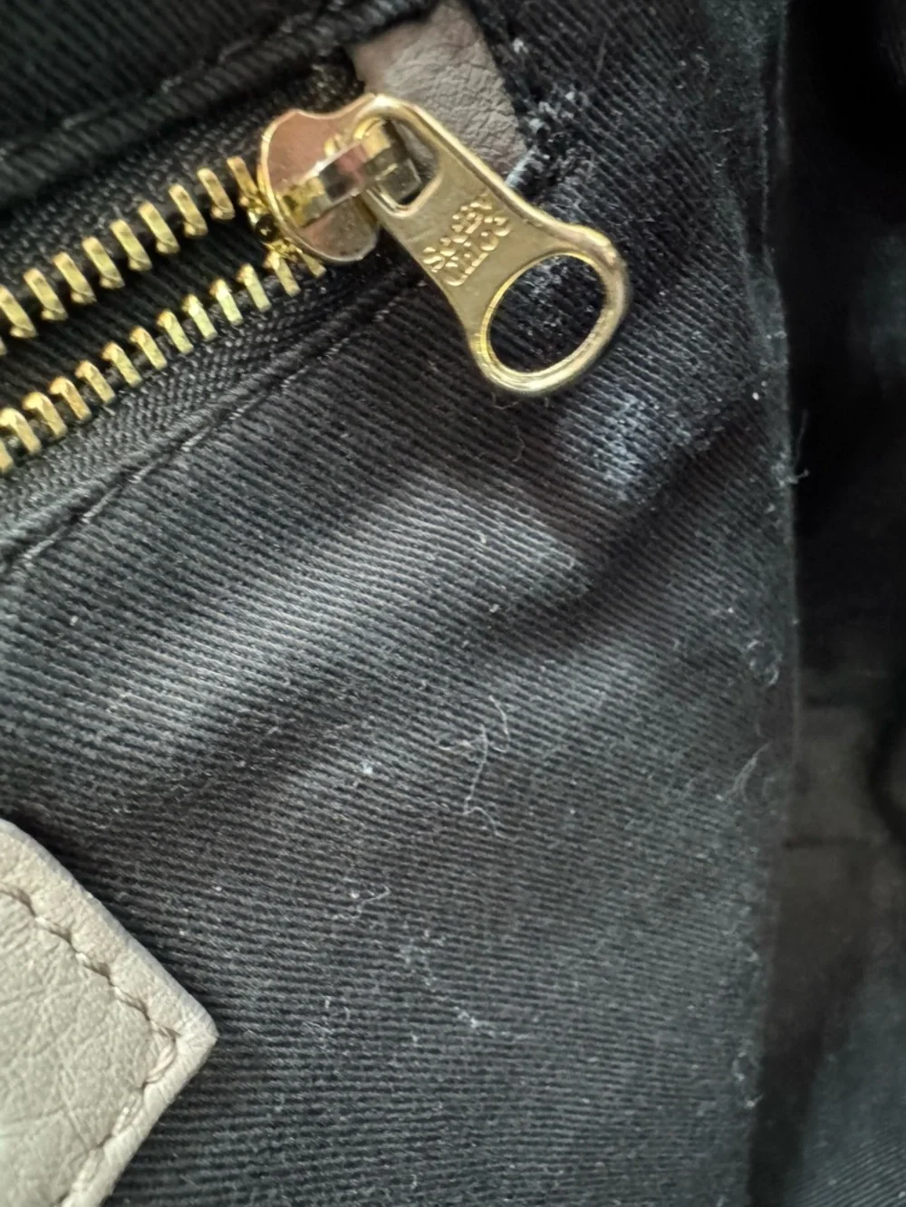 See by Chloé Taupe Pebbled Leather Satchel Bag | Gold Hardware | Authentic - Picture 10 of 13